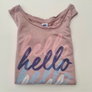 Old Navy Flowy Hello Tank Top in Pink